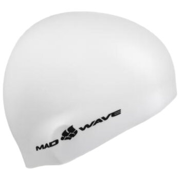 Шапочка Mad Wave Intensive Silicone Solid. Цвет белый. Шапочка Mad Wave Intensive Silicone Solid. Цвет белый.